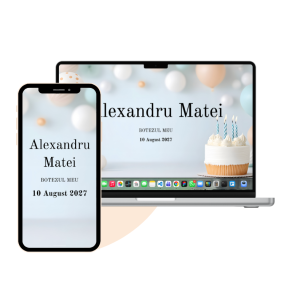 Invitație Botez – Elegance